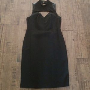 Sexy black dress with diamond cutouts